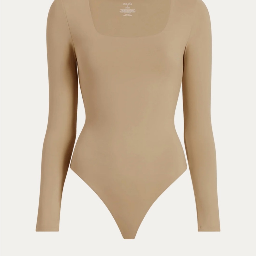 Nude Beige Long Sleeve Bodysuit